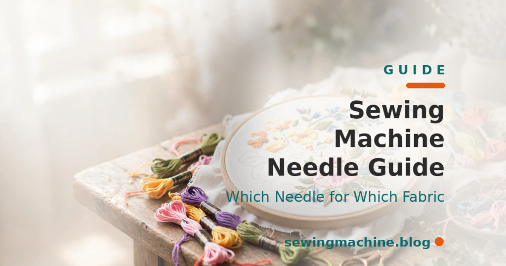 Sewing machine needle guide